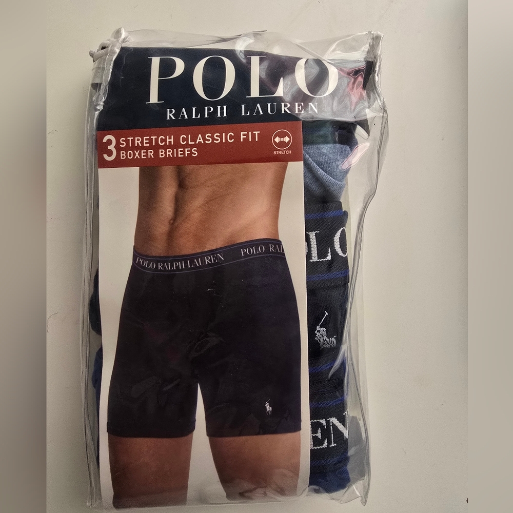 Polo Ralph Lauren Men's Black and Blue Boxer Briefs